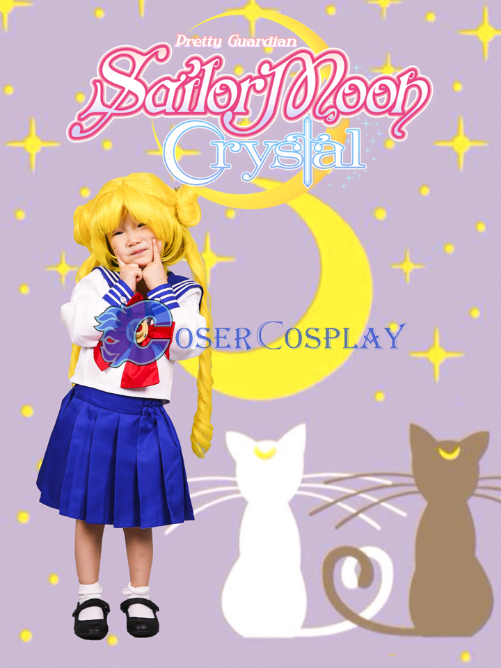 Sailor Moon Crystal Princess Tsukino Usagi for Kids Cosplay Costume